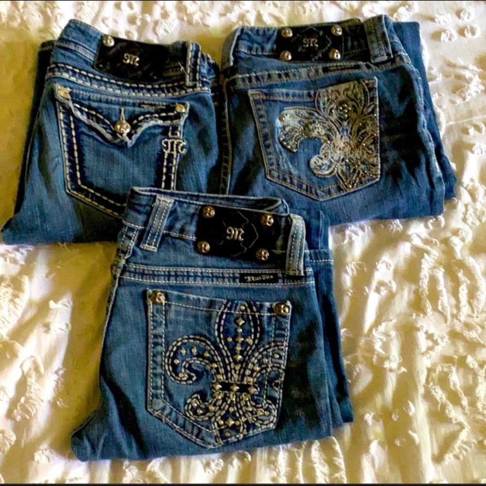 Miss me size 28 bootcut  3 pair- SOLD